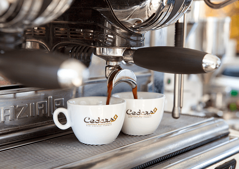 Espresso in Cedars kopjes, koffie en zoet